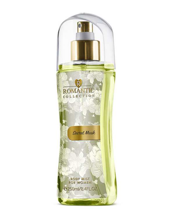 بادی میست زنانه رمانتیک Romantic مدل Secret Musk حجم 250ml