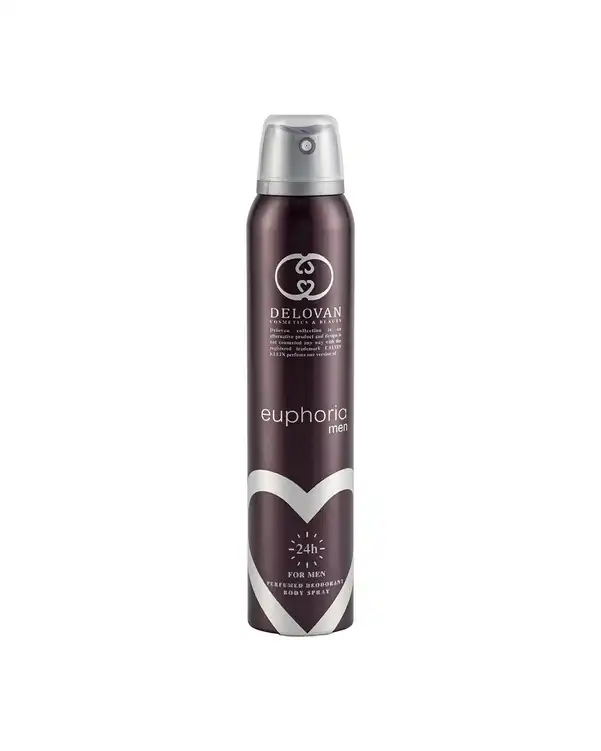 اسپری بدن مردانه دلوان Delvan مدل Euphoria Man 109 حجم 200ml