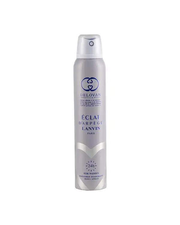 اسپری بدن زنانه دلوان Delvan مدل اکلت 202 حجم 200ml