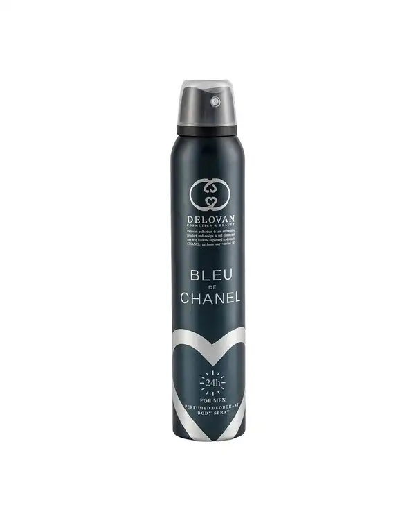 اسپری بدن مردانه دلوان Delvan مدل Blue Chanel 102 حجم 200ml