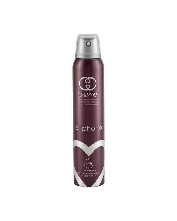 اسپری بدن زنانه دلوان Delvan مدل Euphoria 204 حجم 200ml