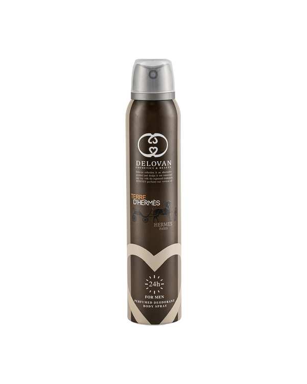 اسپری بدن مردانه دلوان Delvan مدل Terre Hermes 104 حجم 200ml