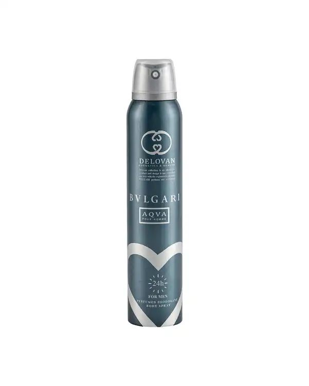 اسپری بدن مردانه دلوان Delvan مدل Aqua Bulgarian Model 105 حجم 200ml