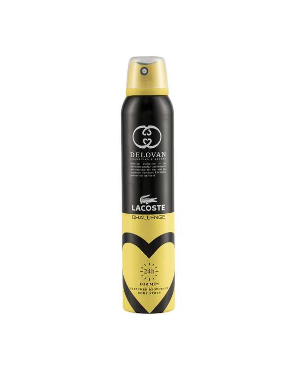 اسپری بدن مردانه دلوان Delvan مدل Lacoste Challenge 110 حجم 200ml