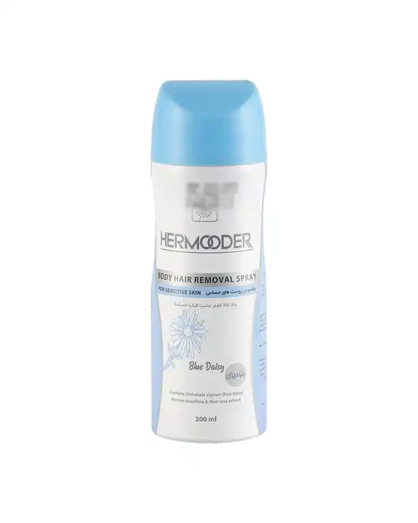 اسپری موبر بدن هرمودر Hermooder حاوی عصاره آلوئه ورا مناسب پوست حساس 200ml
