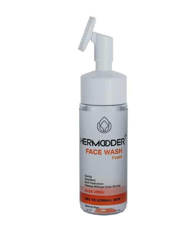 فوم شستشوی صورت هرمودر Hermooder مدل Aloe Vera حجم 150ml
