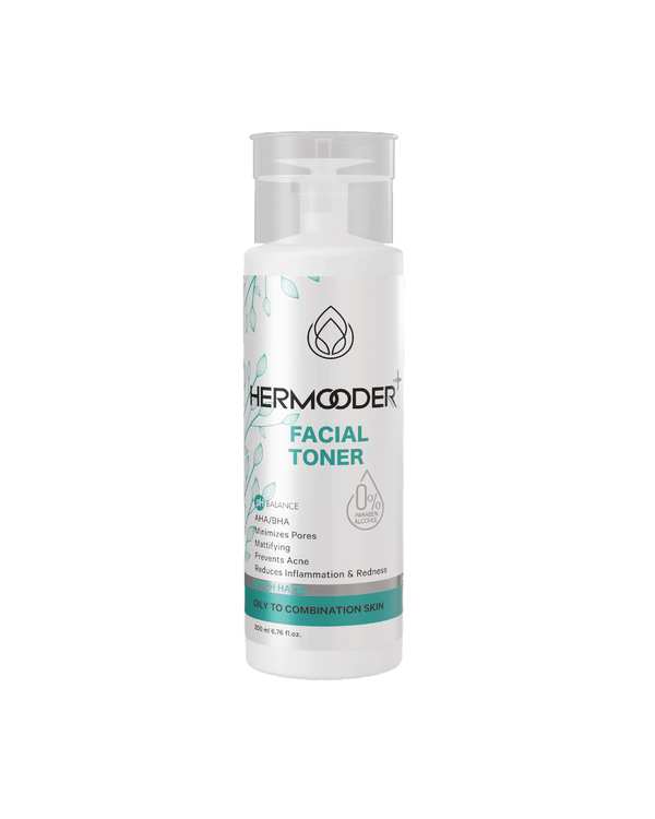 تونر صورت هرمودرم Hermooder مدل Activit مناسب پوست چرب حجم 200ml