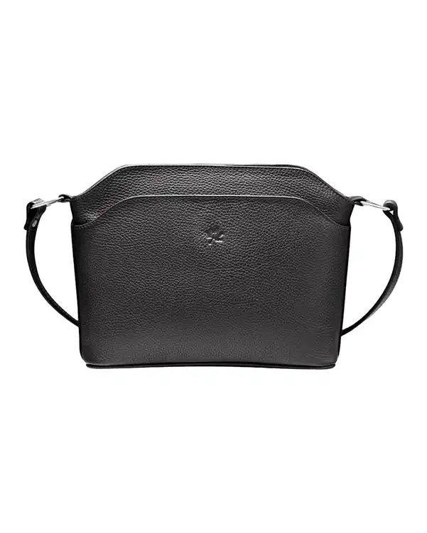 کیف چرم دوشی زنانه مشکی نوین چرم Novin Charm مدل مدل پرنیا LHB4324