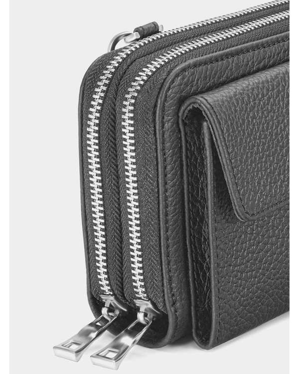 کیف چرم دوشی زنانه مشکی نوین چرم Novin Leather مدل لیانا LHB5026 - تصویر 5