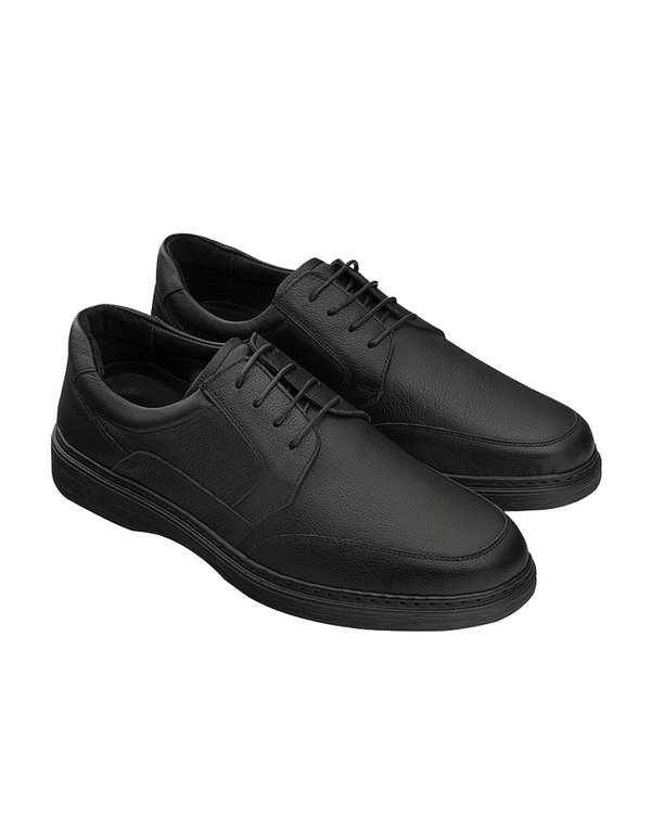 کفش چرم مردانه کژوال مشکی نوین چرم Novin Leather مدل 3480 MS2972