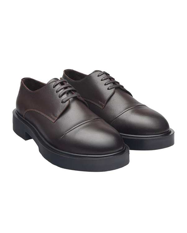کفش چرم مردانه کژوال قهوه ای نوین چرم Novin Leather مدل 8816 MS3238