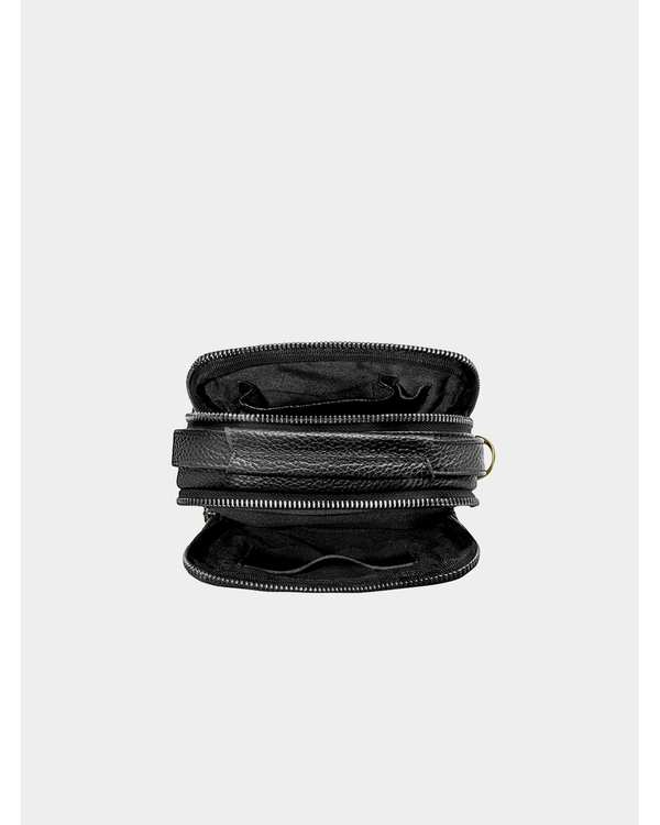 کیف چرم کراس بادی مشکی نوین چرم Novin Leather مدل فاران Fm- MSB3930 - تصویر 4
