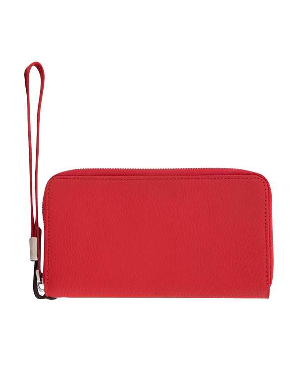 کیف پول چرم زنانه قرمز نوین چرم Novin Leather مدل 3166 PW3174