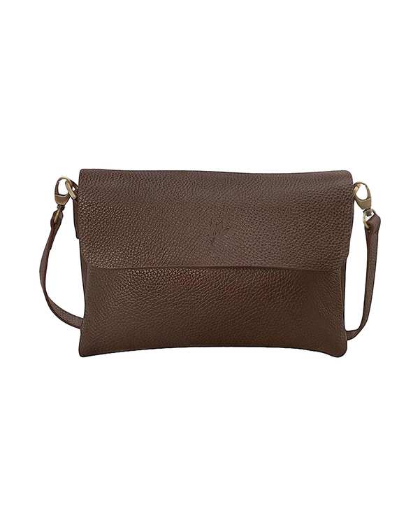 کیف پاسپورتی قهوه ای چرم نوین چرم Novin Leather مدل هلما WB3700