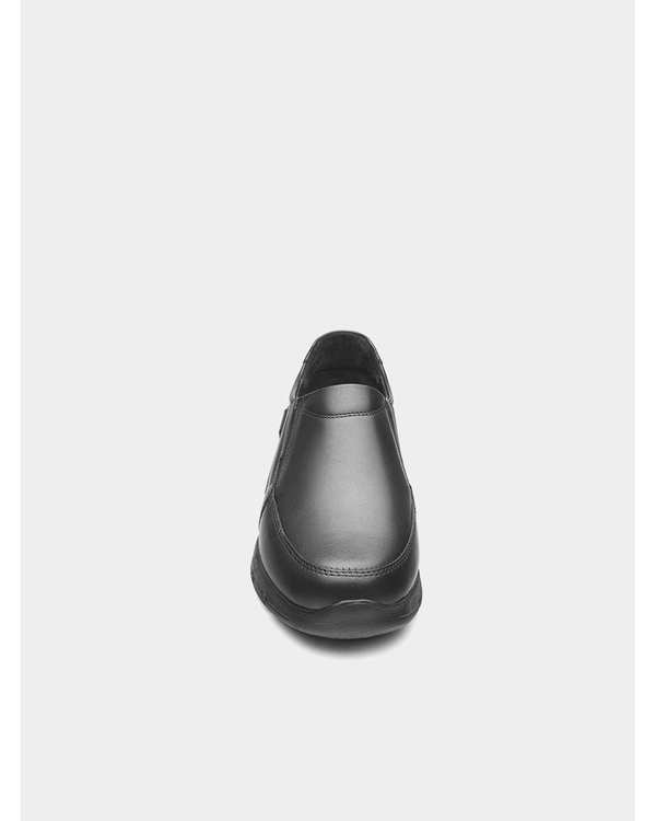 کفش چرم زنانه کژوال مشکی نوین چرم Novin Charm مدل 3321 WS3693 - تصویر 2