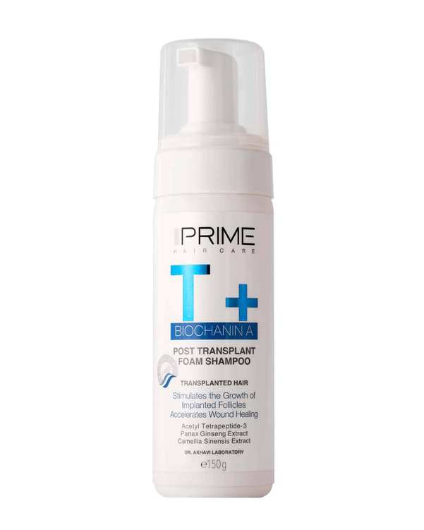 شامپو فوم پس از کاشت مو +T پرایم Prime وزن 150 گرم
