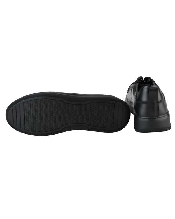 کفش چرم زنانه کژوال مشکی پاما Pama مدل AE423 - تصویر 4