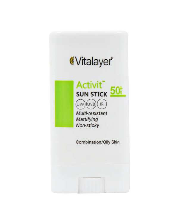 ضد آفتاب استیکی SPF50 ویتالیر Vitalayer مدل Activit مناسب پوست چرب و مختلط وزن 15 گرم