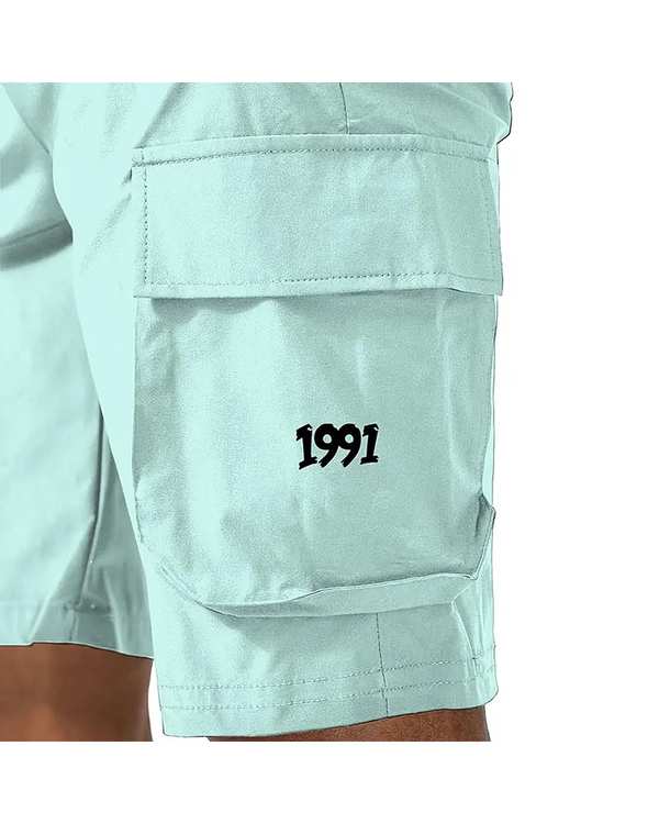 شلوارک ورزشی مردانه آیرو سبز نعناعی نوزده نود و یک 1991 مدل SH1950 Honeydew - تصویر 2