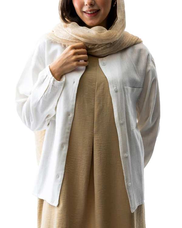 شومیز زنانه سفید آر ان اس RNS کد 11272402