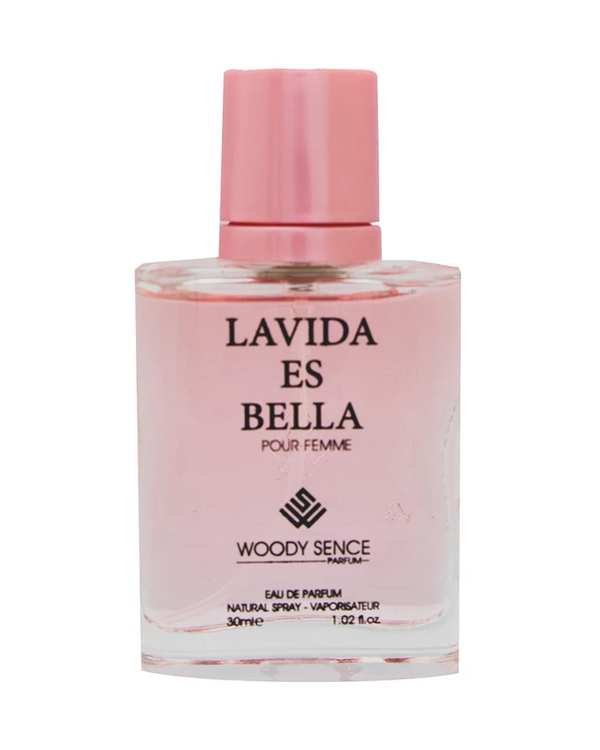 عطر جیبی زنانه وودی سنس Woody Sence مدل la vie est belle حجم 30ml