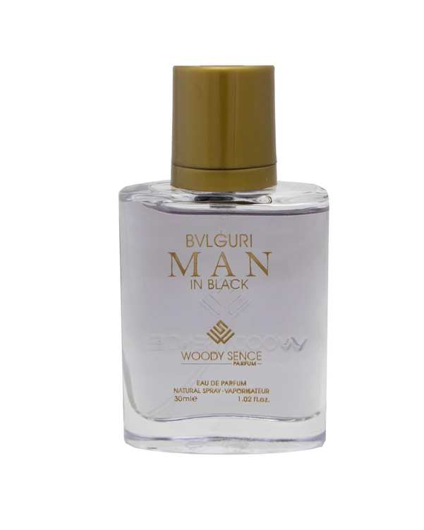 عطر جیبی مردانه وودی سنس Woody Sence مدل BVLGURI Man In Black حجم 30ml