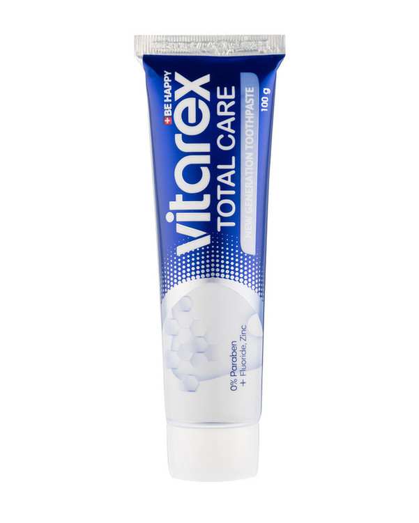 خمیر دندان محافظ کامل روزانه ویتارکس Vitarex مدل Total Care وزن 100 گرم