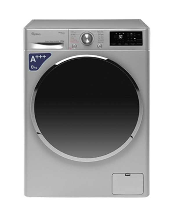 ماشین لباسشویی نقره ای جی پلاس Gplus مدل GWM-R88S ظرفیت 8 کیلوگرم