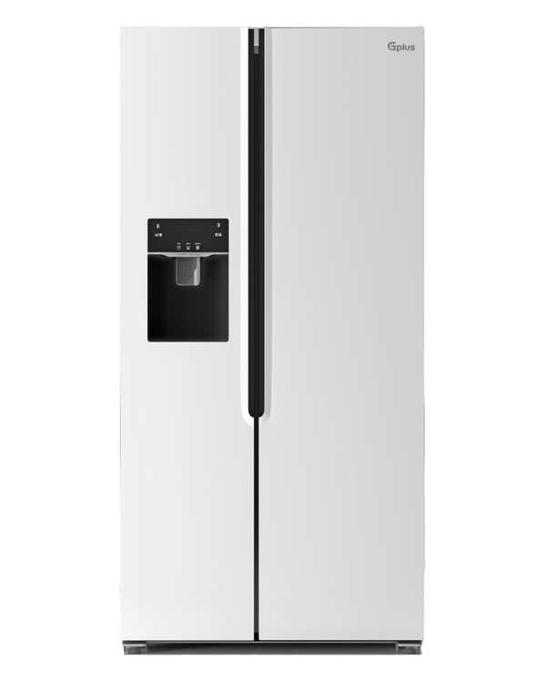 یخچال و فریزر ساید بای ساید آبریز و یخساز اتومات سفید جی پلاس Gplus مدل GSS-P7637W