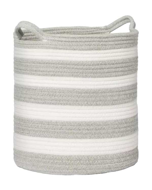 سبد رخت چرک طوسی سفید مدل Zebra-M