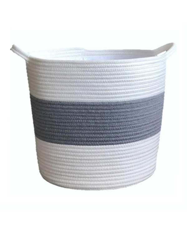 سبد رخت چرک طوسی سفید مدل s121