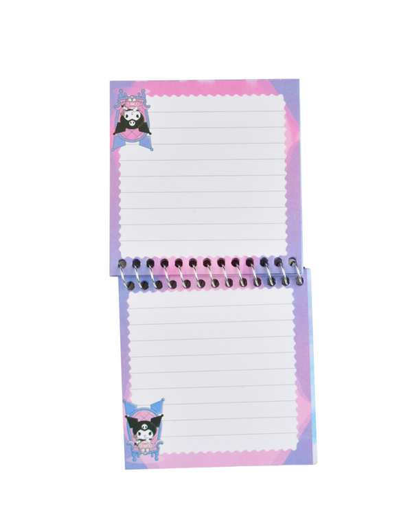 دفتر چه یادداشت 60 برگ صورتی کاغذ حاشیه دار طرح کرومی Kuromiکد 03 - تصویر 3
