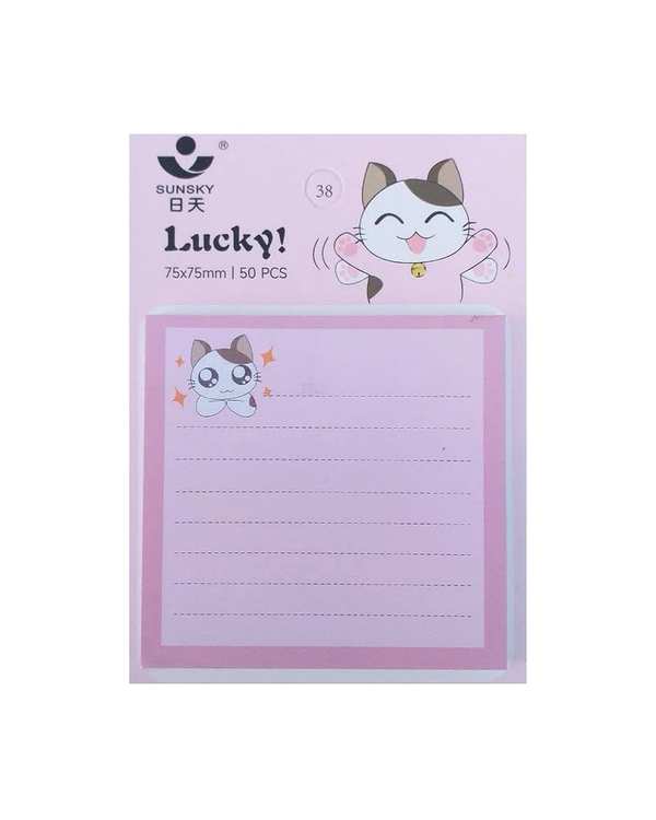 کاغذ یادداشت چسب دار استیک نوت 50 برگ طرح گربه