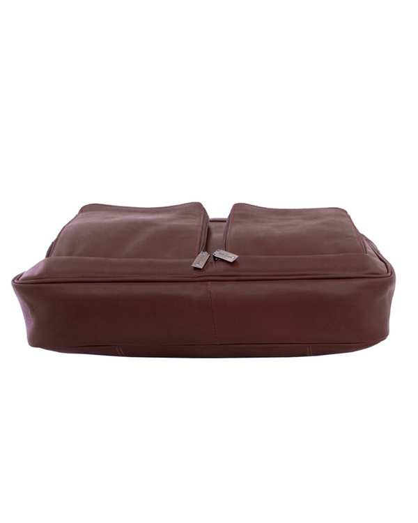 کیف چرم اداری قهوه ای چرم بارز Charm Barez مدل DL56 - تصویر 5
