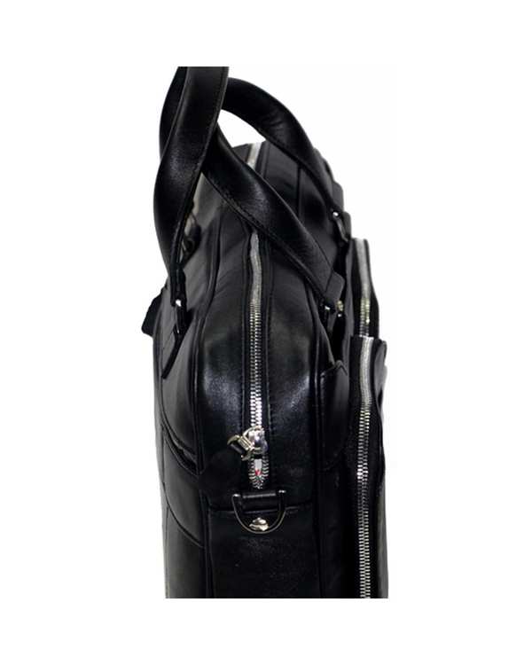 کیف چرم اداری مشکی چرم بارز Charm Barez مدل DL56 - تصویر 3