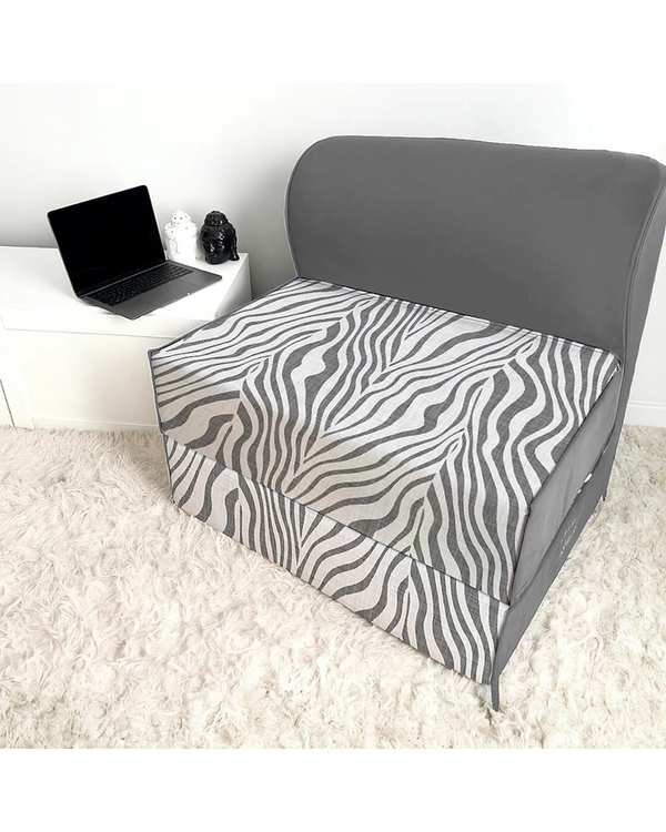 کاناپه تخت شو یک نفره مینیمال نوپه هوم Nopehome مدل گورخری کد M1060