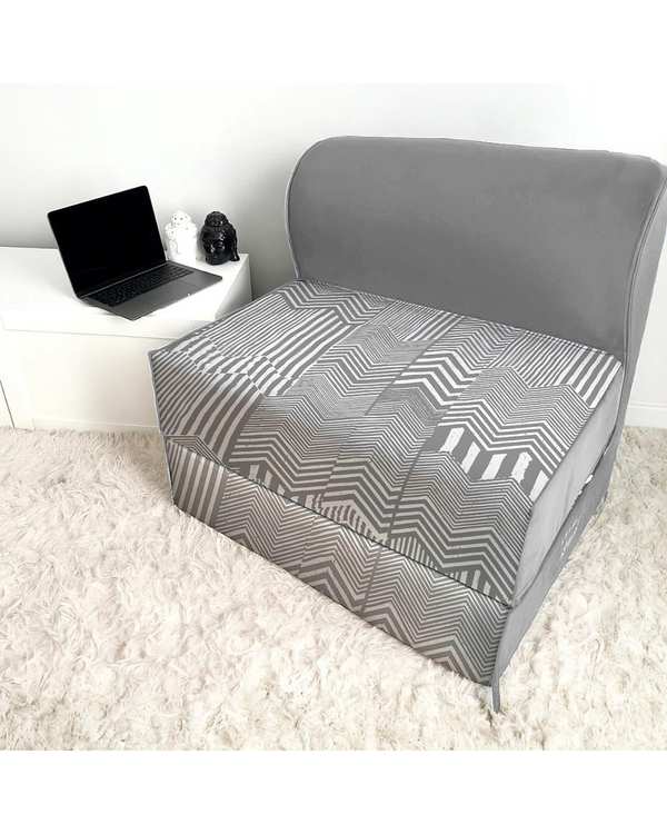 کاناپه تخت شو یک نفره مدل زیگزاگ مدرن نوپه هوم Nopehome کد M1083