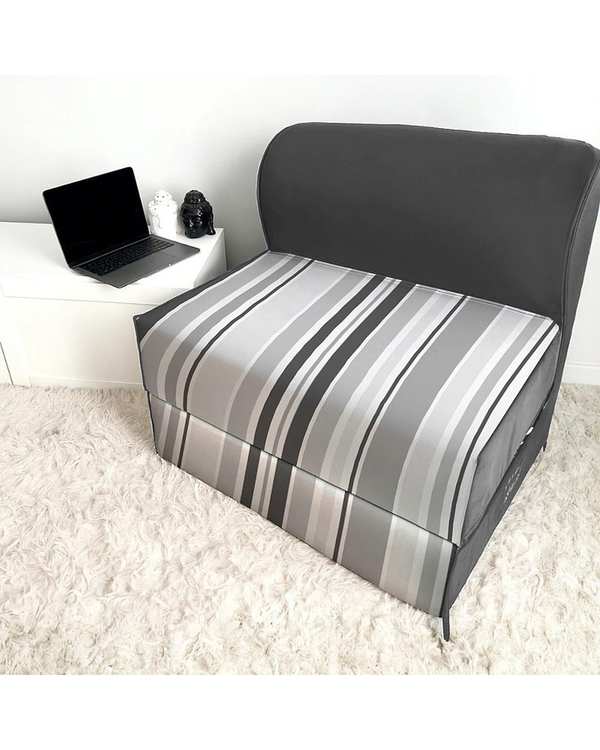 کاناپه تخت شو یک نفره نوپه هوم Nopehome مدل راه راه کلاسیک کد M1084