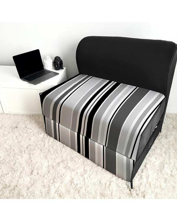 کاناپه تخت شو یک نفره مدل راه راه نوپه هوم Nopehome کد M1085