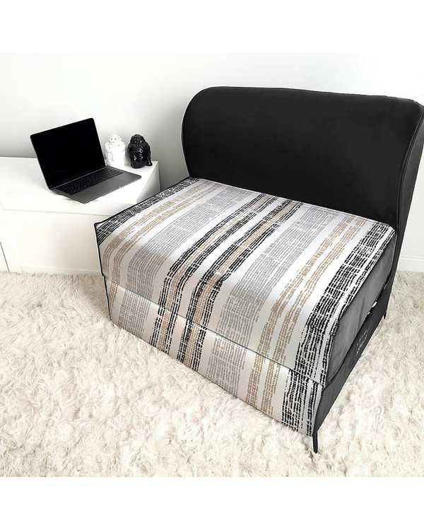 کاناپه تخت شو یک نفره نوپه هوم Nopehome مدل راه راه مدرن مینیمال کد M1089