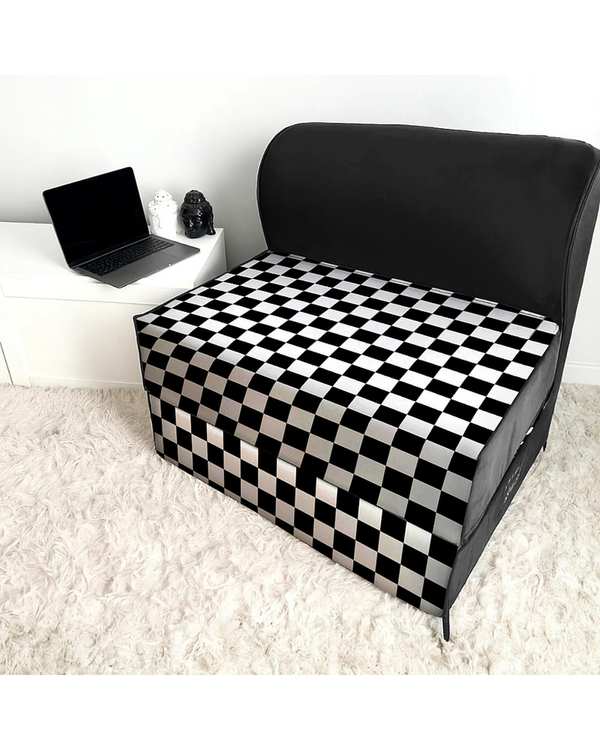 کاناپه تخت شو یک نفره نوپه هوم Nopehome مدل شطرنجی ریز کد M1092