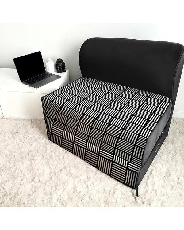 کاناپه تخت شو یک نفره نوپه هوم Nopehome مدل حصیری مینیمال کد M1094