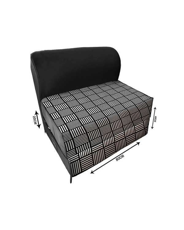 کاناپه تخت شو یک نفره نوپه هوم Nopehome مدل حصیری مینیمال کد M1094 - تصویر 3