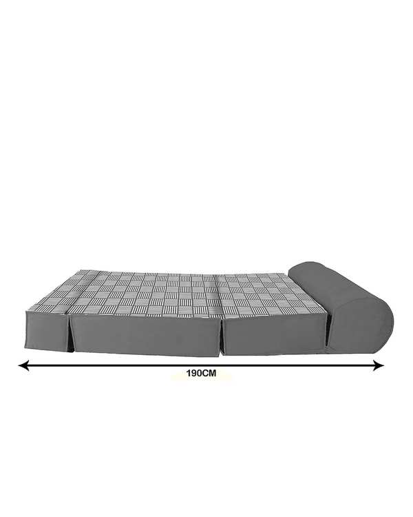 کاناپه تخت شو یک نفره نوپه هوم Nopehome مدل پترن مینیمال حصیری کد M1096 - تصویر 4