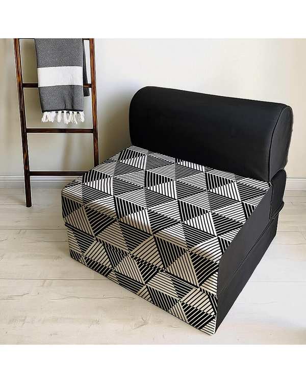 کاناپه تخت شو یک نفره نوپه هوم Nopehome مدل پترن مینیمال مثلث کد M1100