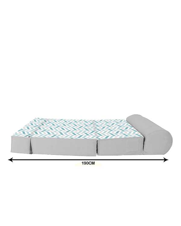 کاناپه تخت شو یک نفره نوپه هوم Nopehome مدل جناقی مینیمال مدرن کد M1103 - تصویر 4