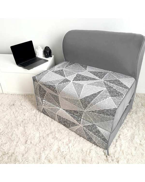 کاناپه تخت شو یک نفره نوپه هوم Nopehome مدل مینیمال هندسی کد M1108