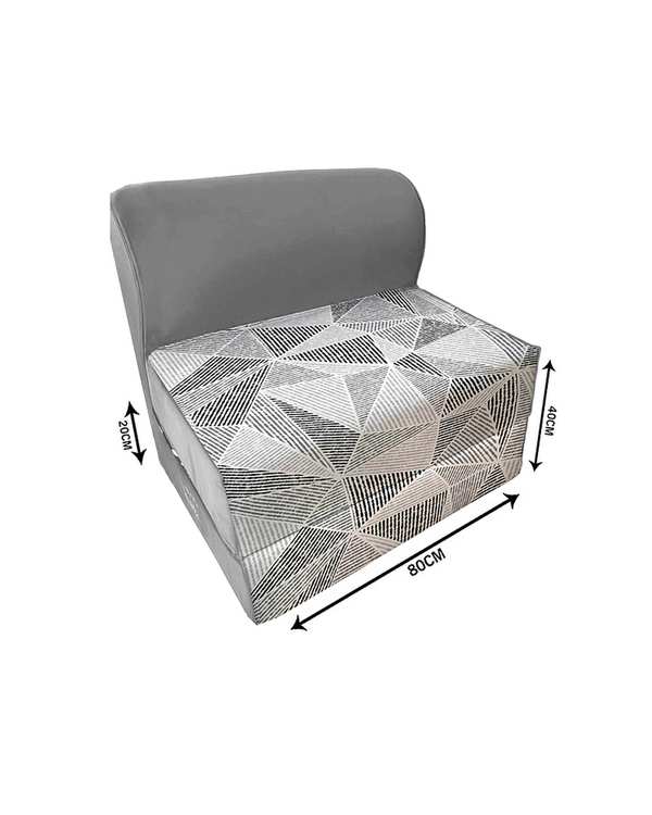 کاناپه تخت شو یک نفره نوپه هوم Nopehome مدل مینیمال هندسی کد M1108 - تصویر 2