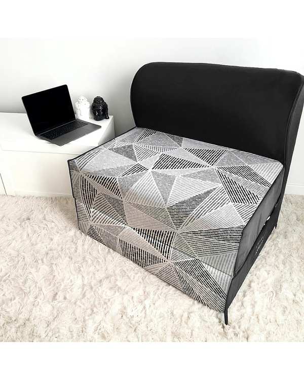 کاناپه تخت شو یک نفره نوپه هوم Nopehome مدل مینیمال هندسی کد M1109