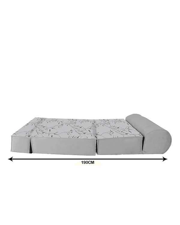 کاناپه تخت شو یک نفره نوپه هوم Nopehome مدل شاخ و برگ مینیمال کد M1126 - تصویر 3